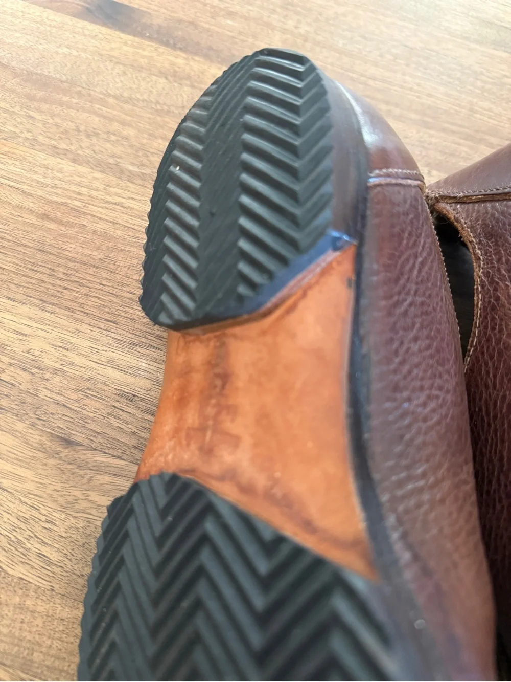 Mens Cydwoq Brown Leather Lace-Up shoes